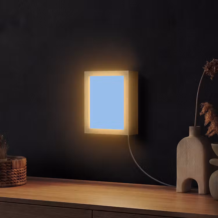 Sky - Glow - Blauw Light Box met kabel (Wandlamp) klein 929 -sfeer1