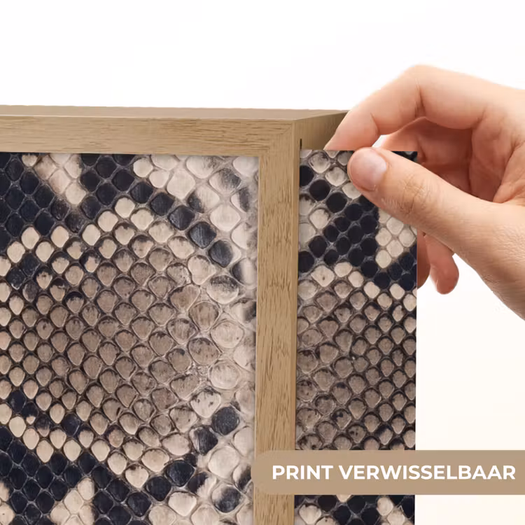 Slangenprint - Python - Bruin Light Box met batterij (Wandlamp) middel -USP_websiteprintNL