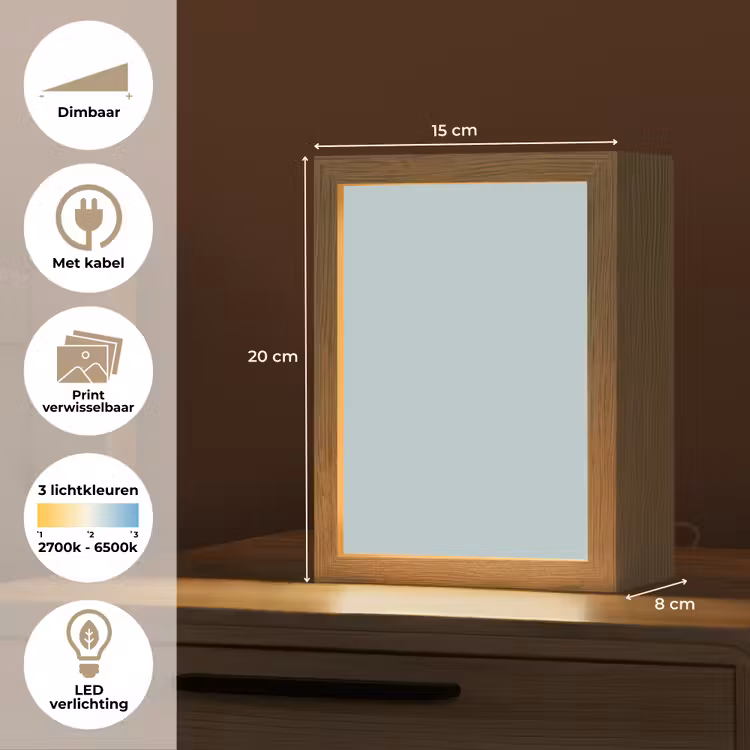 Slate - Blue - Blauw Light Box met kabel (Wandlamp) klein 929 -USP_websiteoverzichtNL
