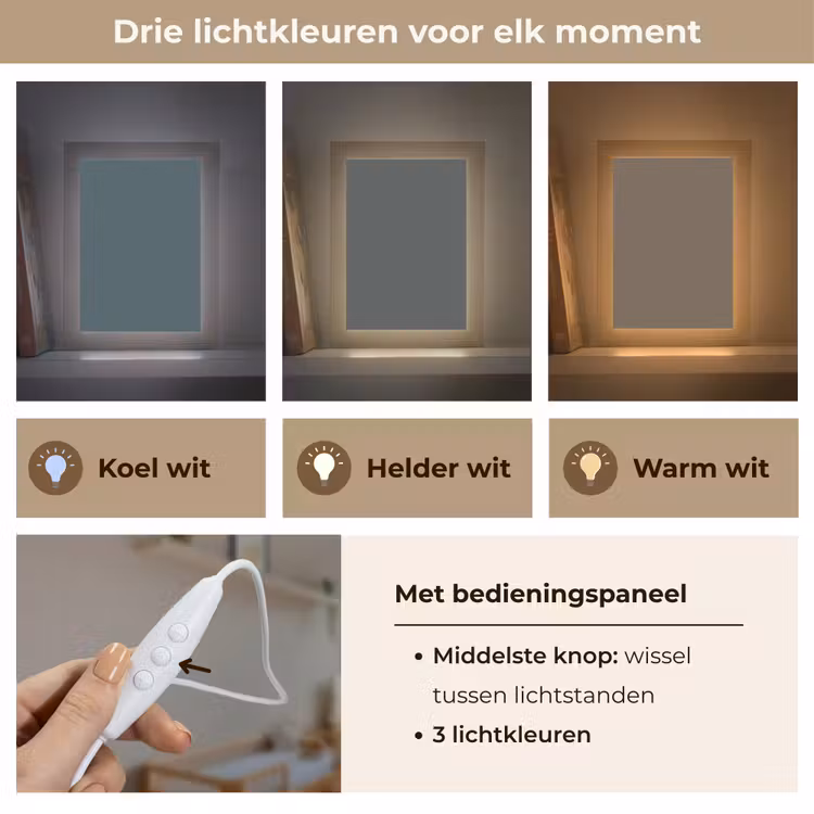 Slate - Millstone - Grijs Light Box met kabel (Wandlamp) klein 929 -USP_lichtkleurNL