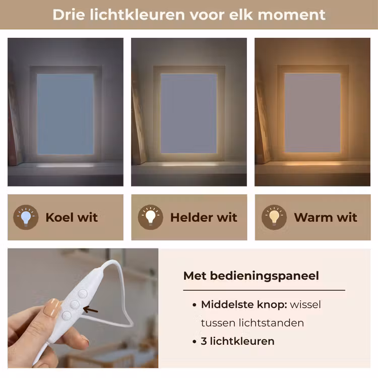 Slate - Whisper - Blauw Light Box met kabel (Wandlamp) klein 929 -USP_lichtkleurNL