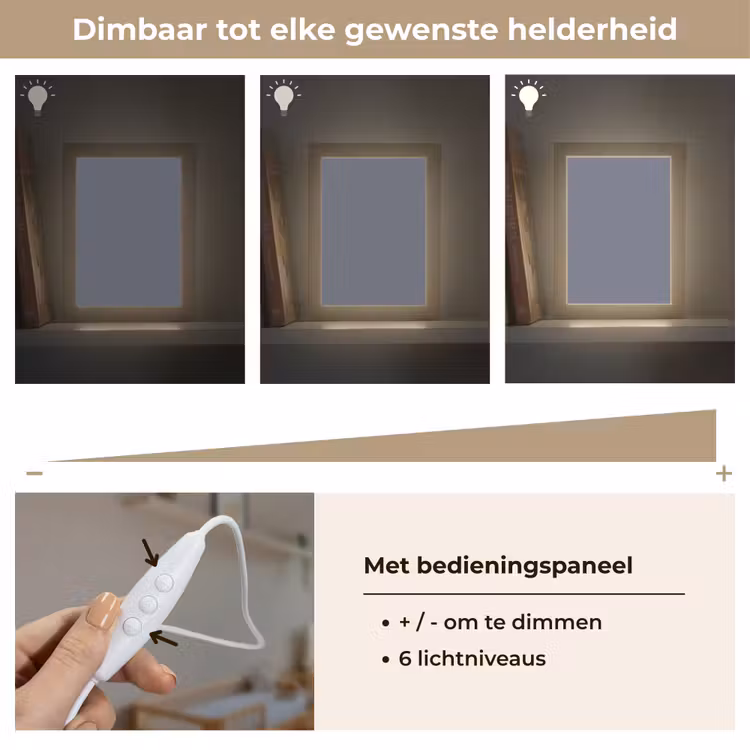 Slate - Whisper - Blauw Light Box met kabel (Wandlamp) klein 929 -USP_dimbaarNL