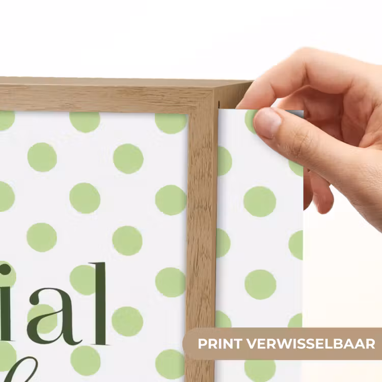 Snack Station - Groen - Stippen Light Box met batterij (Wandlamp) middel -USP_websiteprintNL