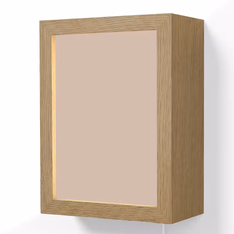 Soft - Clay - Nude Light Box met kabel (Wandlamp) klein 929 -3d