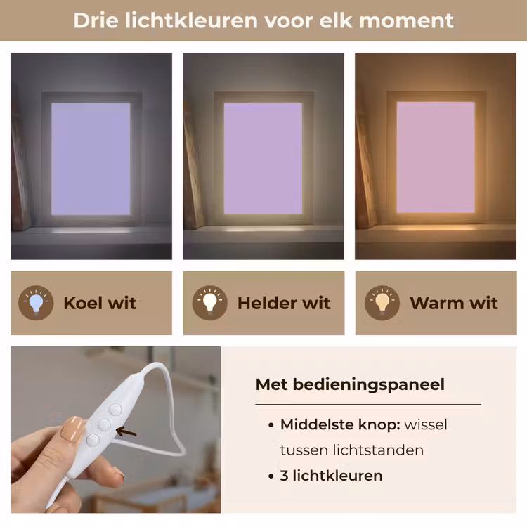 Soft - Lavender - Paars Light Box met kabel (Wandlamp) klein 929 -USP_lichtkleurNL