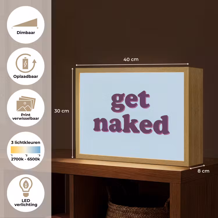 Speels - Boodschap - Blauw Light Box met batterij (Wandlamp) middel -USP_websiteoverzichtNL