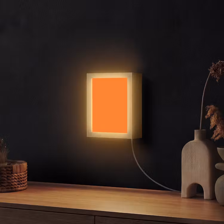 Spiced - Pumpkin - Oranje Light Box met kabel (Wandlamp) klein 929 -sfeer1