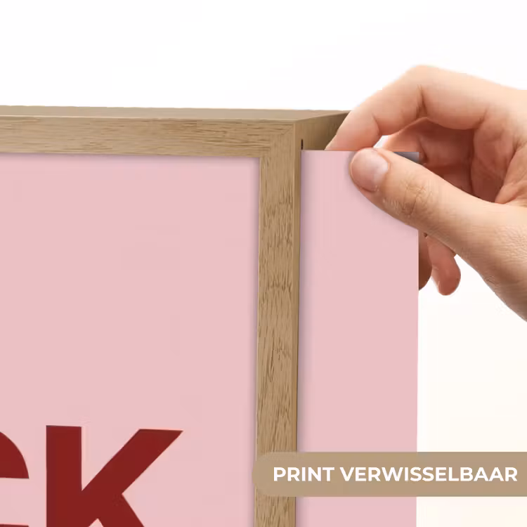 Statement - Krachtig - Roze Light Box met batterij (Wandlamp) middel -USP_websiteprintNL