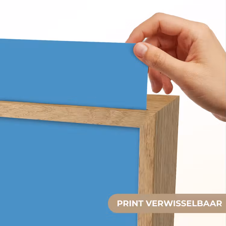 Steel - Blue - Blauw Light Box met kabel (Wandlamp) klein 929 -USP_websiteprintNL