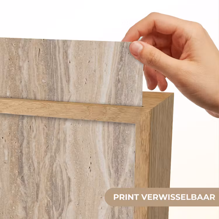 Steen - Patroon - Textuur - Natuurlijk - Beige Light Box met kabel (Wandlamp) klein -USP_websiteprintNL