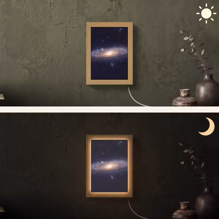 Lightbox - Wandlamp - Sterrenstelsel - Ruimte - Kosmos - Sterrenstelsel - Ruimte - Kosmos Light Box met kabel (Wandlamp) klein