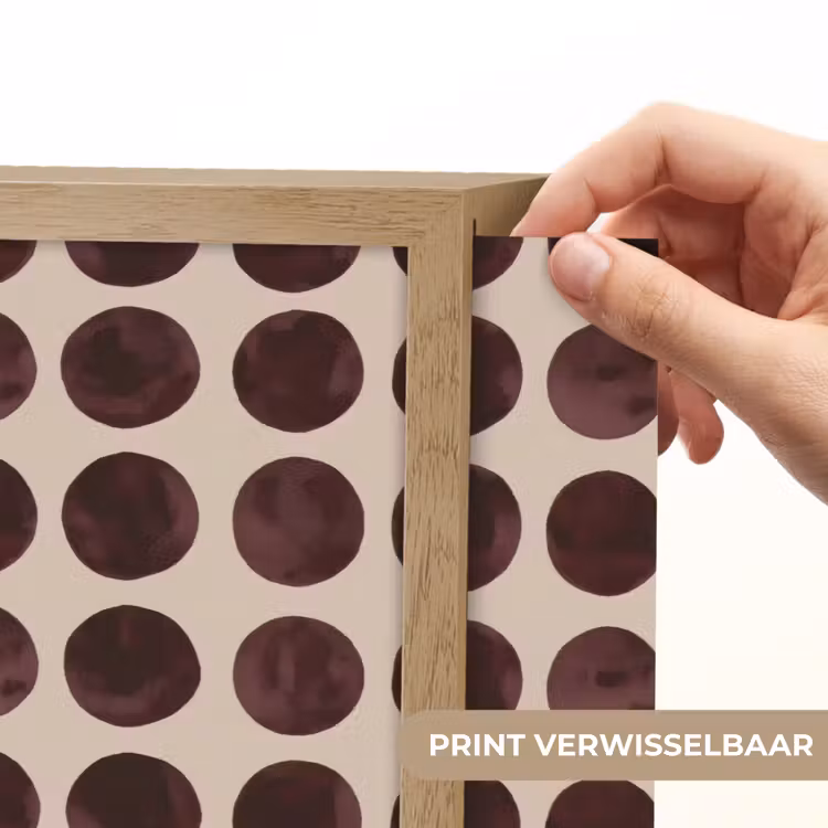 Stippen - Patroon - Bruin Light Box met batterij (Wandlamp) middel 907 -USP_websiteprintNL