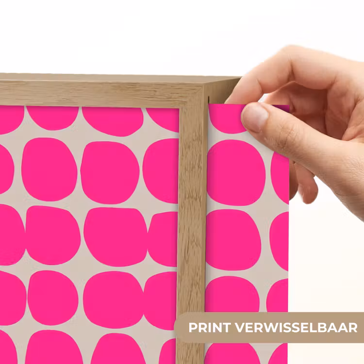 Stippen - Patroon - Roze Light Box met batterij (Wandlamp) middel 907 -USP_websiteprintNL
