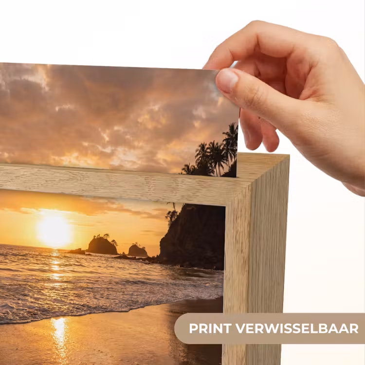 Strand - Zonsondergang - Natuur - Tropisch - Oranje Light Box met kabel (Wandlamp) klein -USP_websiteprintNL