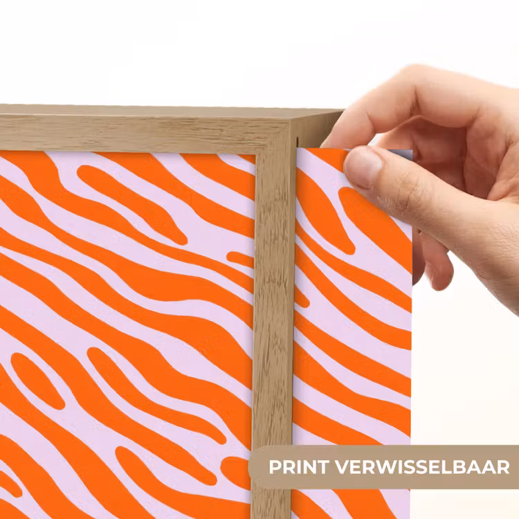 Strepen - Dynamisch - Oranje Light Box met batterij (Wandlamp) middel 907 -USP_websiteprintNL