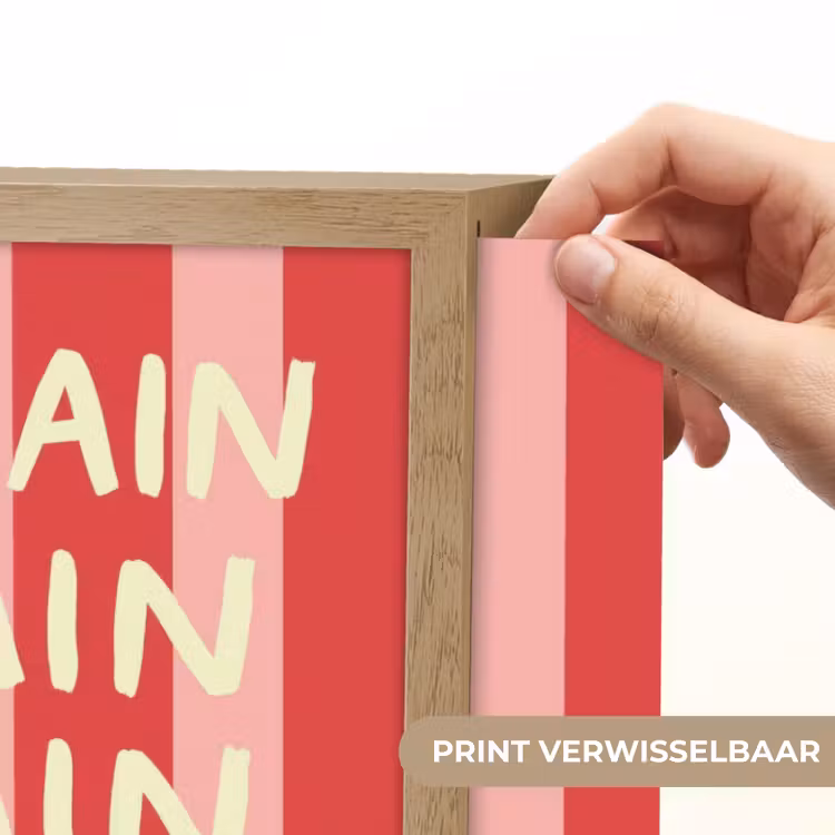 Strepen - Rood - Try again Light Box met batterij (Wandlamp) middel -USP_websiteprintNL