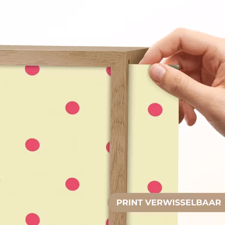 Swag - Roze - Stippen - Geel Light Box met batterij (Wandlamp) middel -USP_websiteprintNL