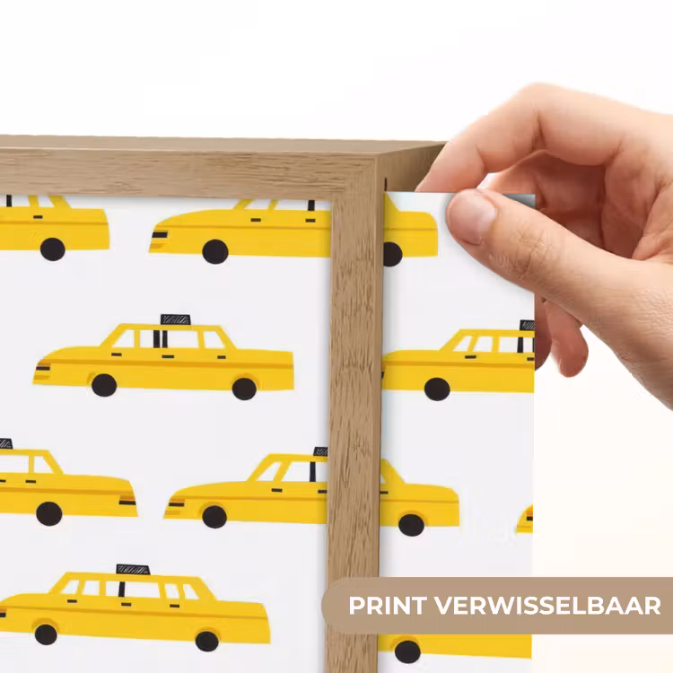 Taxi - Iconisch - Geel Light Box met batterij (Wandlamp) middel 907 -USP_websiteprintNL