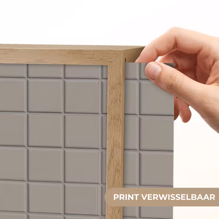 Tegel - Patroon Kiezel - Grijs Light Box met batterij (Wandlamp) middel 907 -USP_websiteprintNL