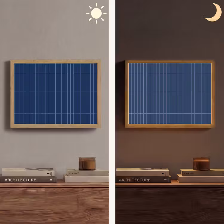 Tegels - Langwerpig - Blauw Light Box met batterij (Wandlamp) middel 907 -sfeer3