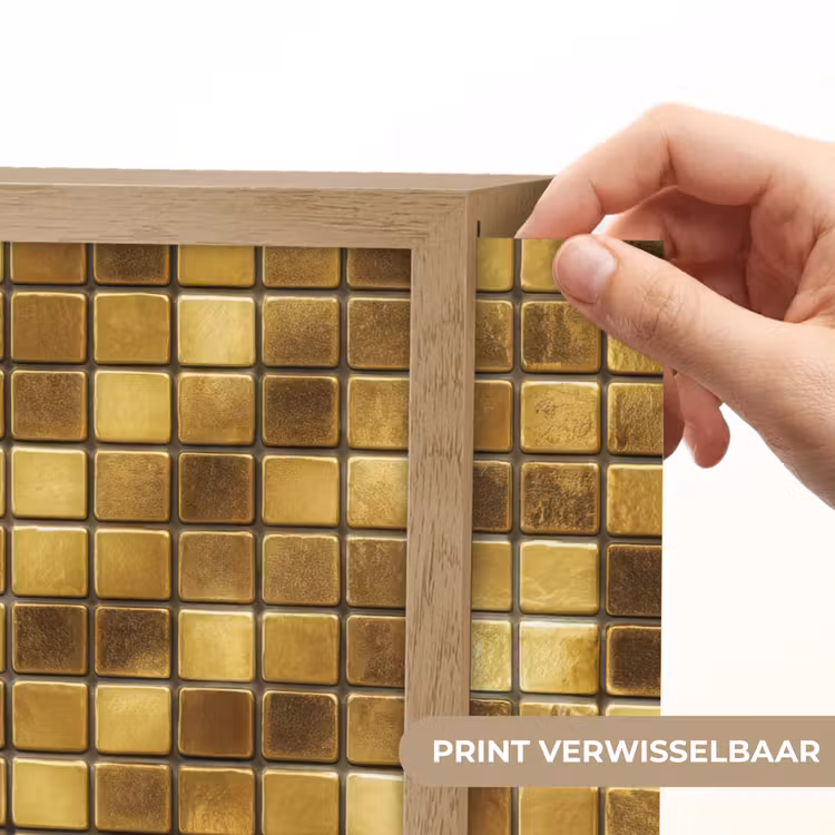 Tegels - Mozaïek - Luxe - Warm Goud Light Box met batterij (Wandlamp) middel 907 -USP_websiteprintNL