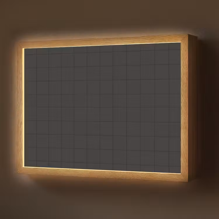 Tegels - Patroon - Mat - Zwart Light Box met batterij (Wandlamp) middel 907 -z3d_website