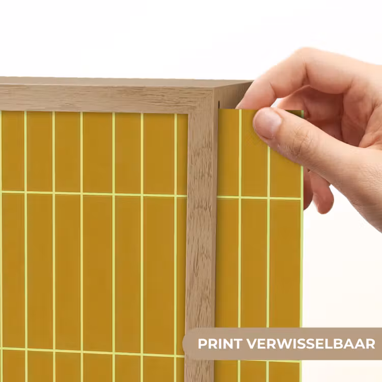 Tegels - Verticaal - Mosterdgeel Light Box met batterij (Wandlamp) middel 907 -USP_websiteprintNL