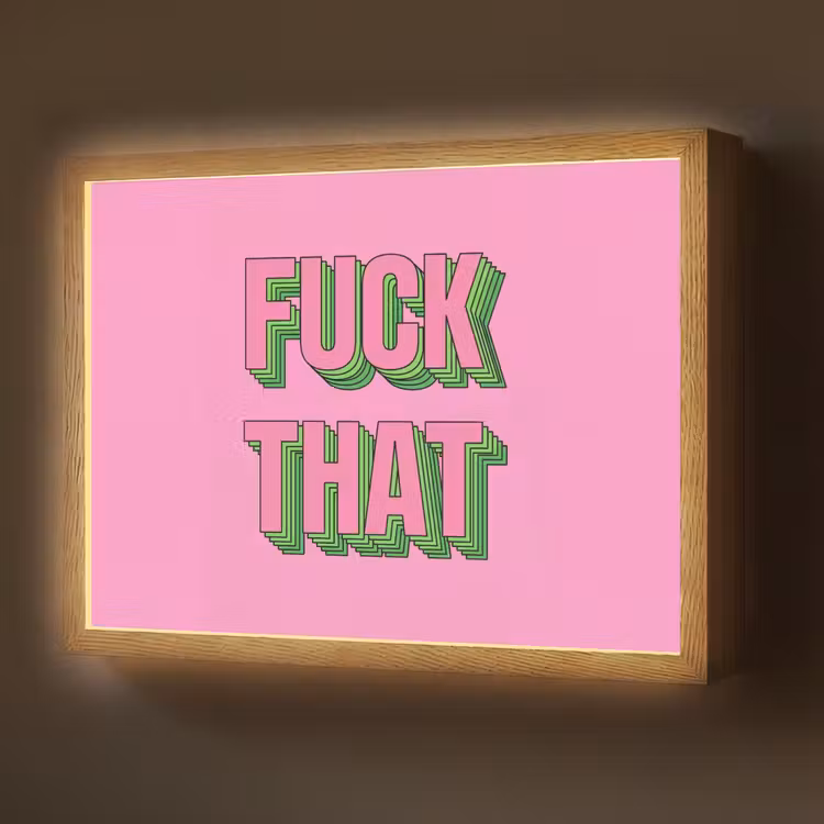 Tekst - Bold - Roze Light Box met batterij (Wandlamp) middel -z3d_website