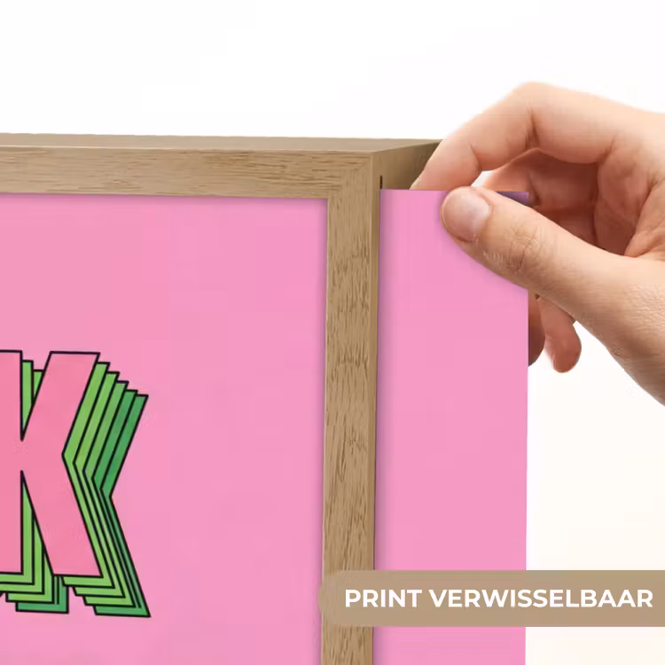 Tekst - Bold - Roze Light Box met batterij (Wandlamp) middel -USP_websiteprintNL