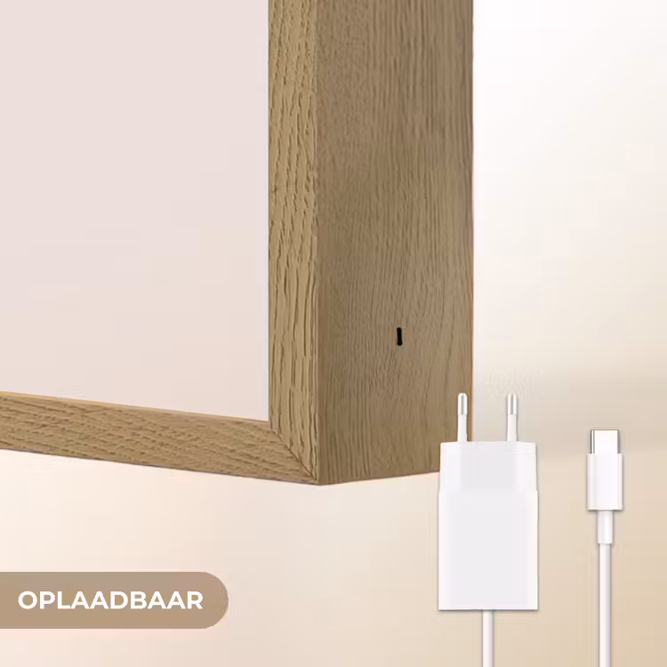 Tekst - Boodschap - Roze Light Box met batterij (Wandlamp) middel -USP_websiteoplaadbaarNL