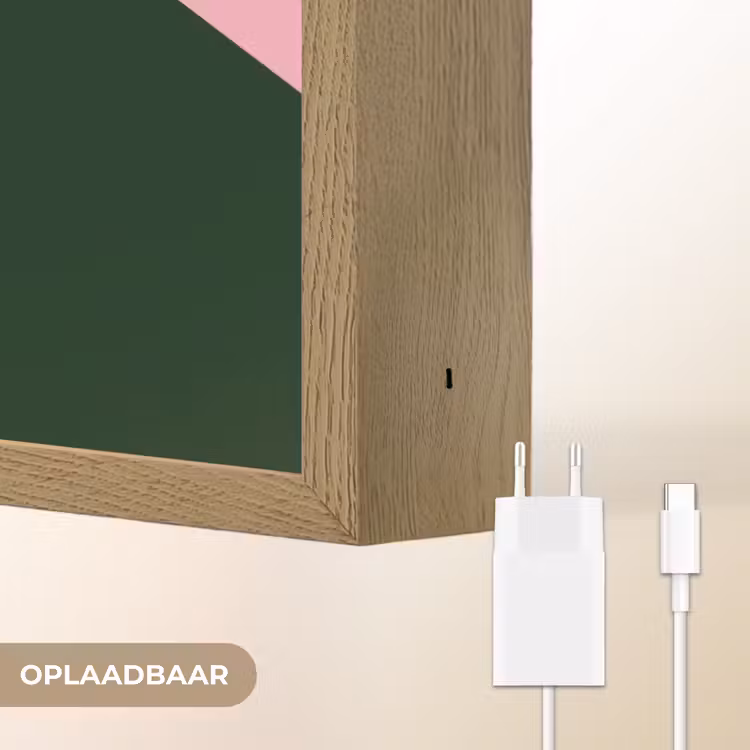 Tekst - Grafisch - Groen - Schaduw Light Box met batterij (Wandlamp) middel -USP_websiteoplaadbaarNL