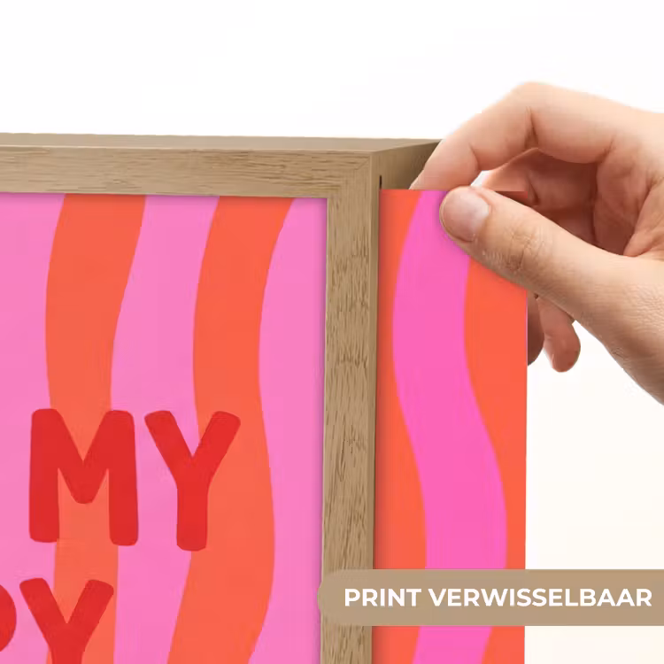 Tekst - Modern - Kleurrijk Light Box met batterij (Wandlamp) middel -USP_websiteprintNL