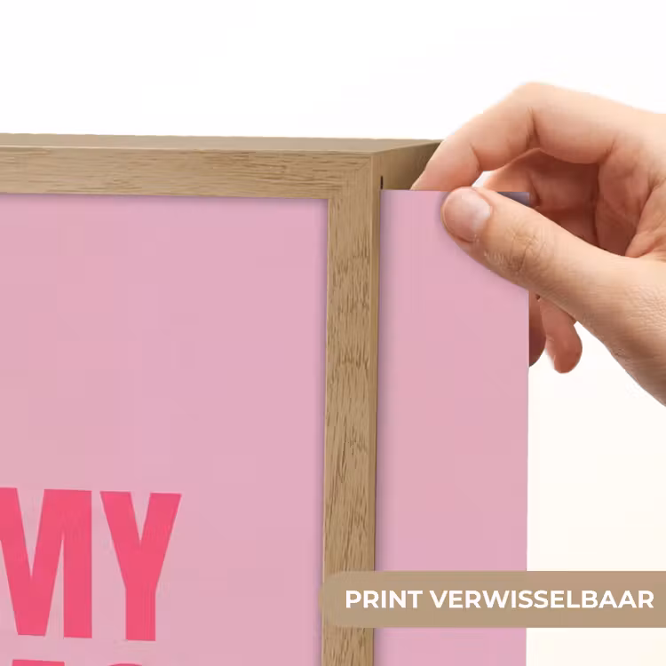 Tekst - Modern - Roze Light Box met batterij (Wandlamp) middel -USP_websiteprintNL
