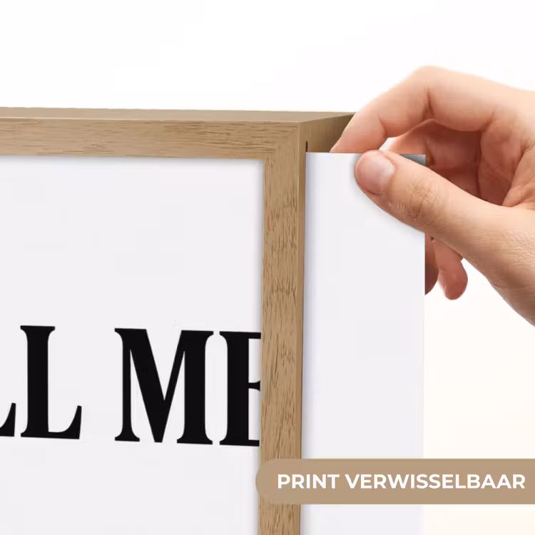 Tekst - Modern - Zwart - Wit Light Box met batterij (Wandlamp) middel -USP_websiteprintNL