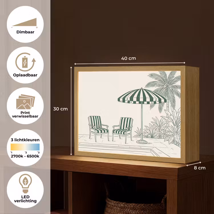 Terras - Illustratie - Groen Light Box met batterij (Wandlamp) middel -USP_websiteoverzichtNL