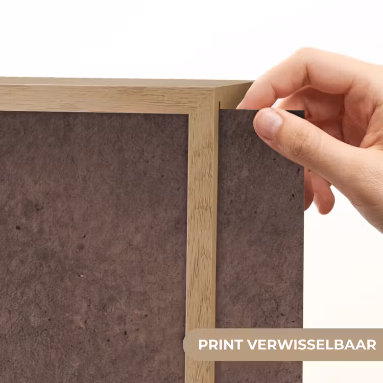 Textuur - Beton - Abstract - Donker - Bruin Light Box met batterij (Wandlamp) middel -USP_websiteprintNL