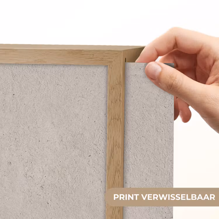 Textuur - Effen - Abstract - Beige Light Box met batterij (Wandlamp) middel -USP_websiteprintNL