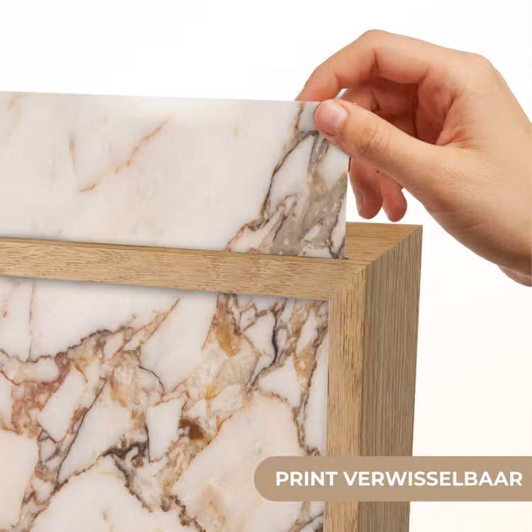 Textuur - Gesteente - Aderen - Abstract - Wit Light Box met kabel (Wandlamp) klein -USP_websiteprintNL
