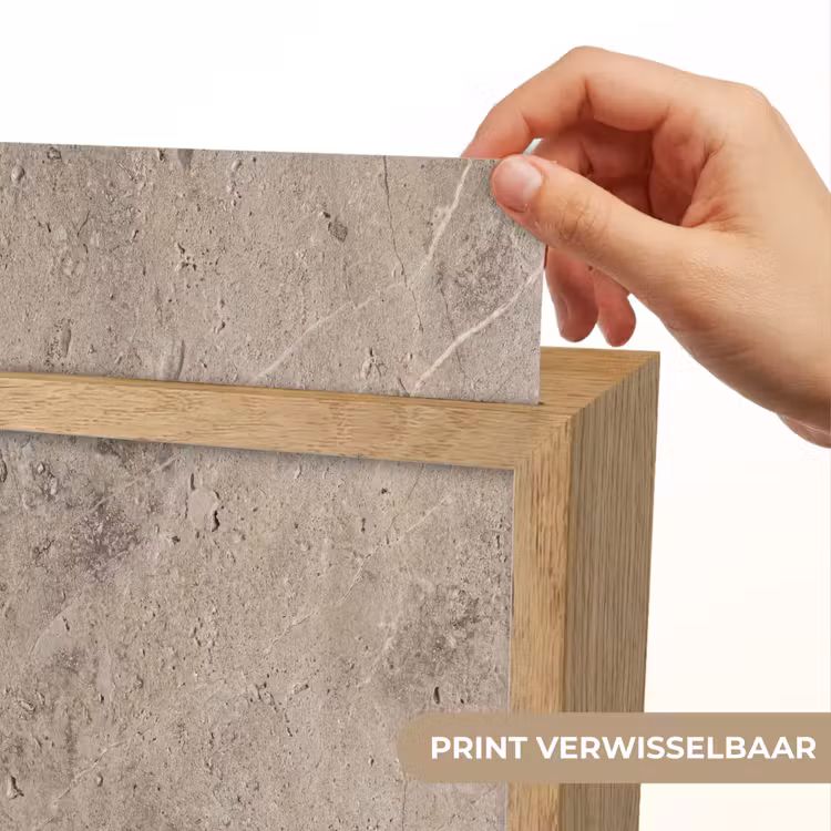 Textuur - Steen - Patroon - Rustiek - Beige Light Box met kabel (Wandlamp) klein -USP_websiteprintNL
