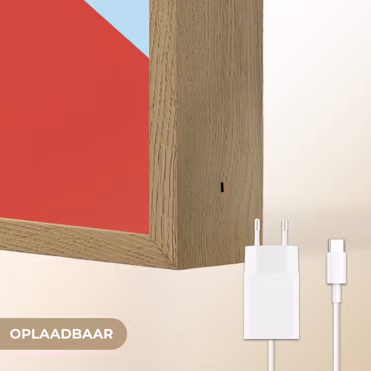 Today is a good day - Rood - lichtblauw Light Box met batterij (Wandlamp) middel -USP_websiteoplaadbaarNL