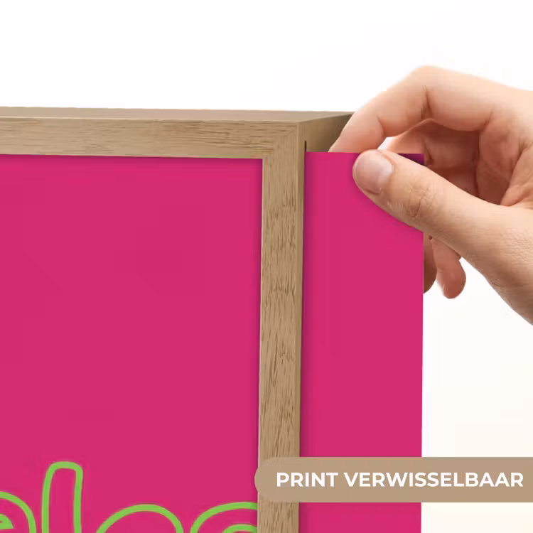 Toedeloe - Groen - Roze Light Box met batterij (Wandlamp) middel -USP_websiteprintNL