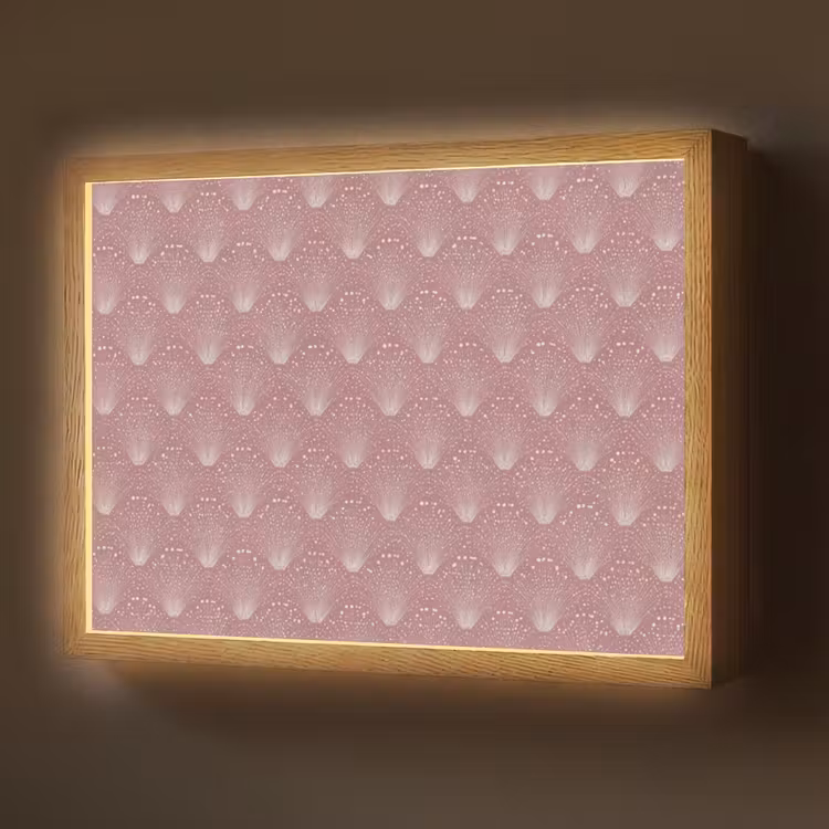 Trendy - Patroon - Roze Light Box met batterij (Wandlamp) middel 907 -z3d_website