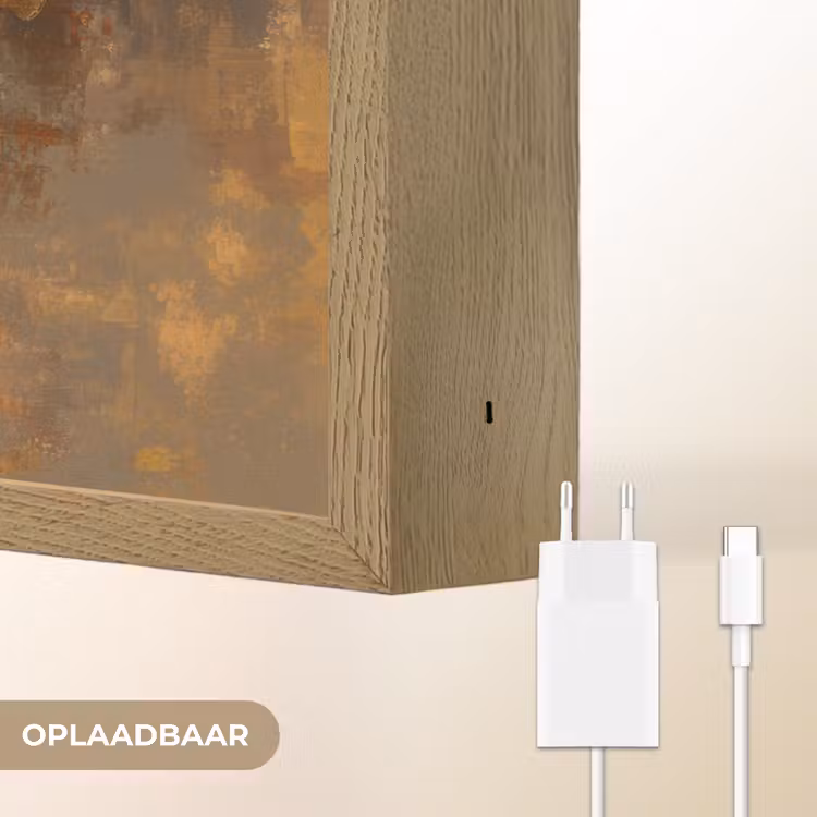 Trompet - Geel - Muzikaal Light Box met batterij (Wandlamp) middel -USP_websiteoplaadbaarNL