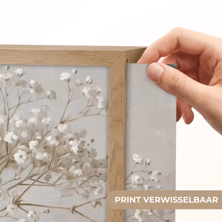 Vaas - Gipskruid - Wit Light Box met batterij (Wandlamp) middel -USP_websiteprintNL