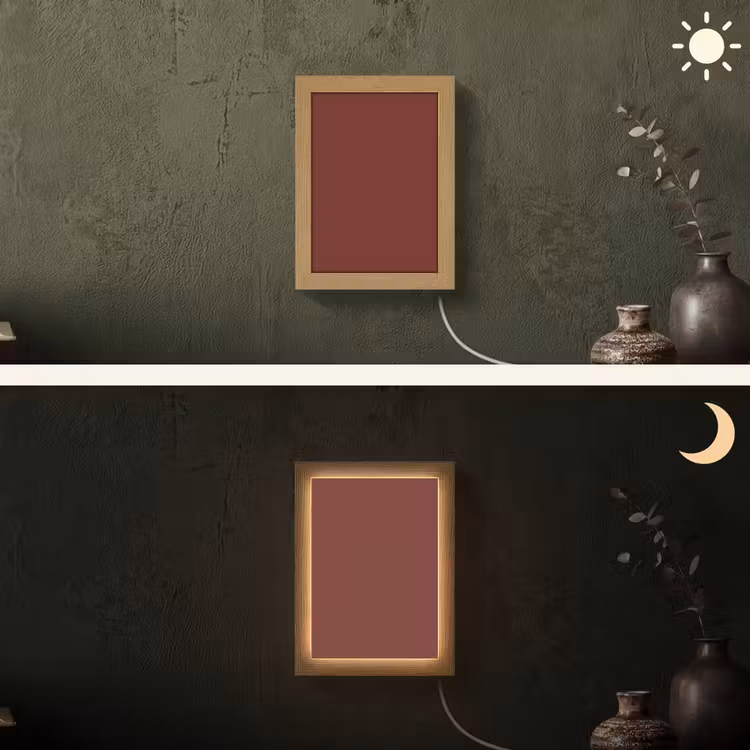 Valentine - Velvet - Rood Light Box met kabel (Wandlamp) klein 929 -sfeer3