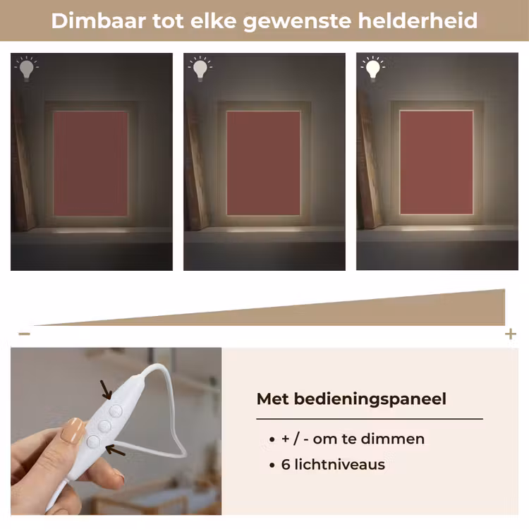 Valentine - Velvet - Rood Light Box met kabel (Wandlamp) klein 929 -USP_dimbaarNL