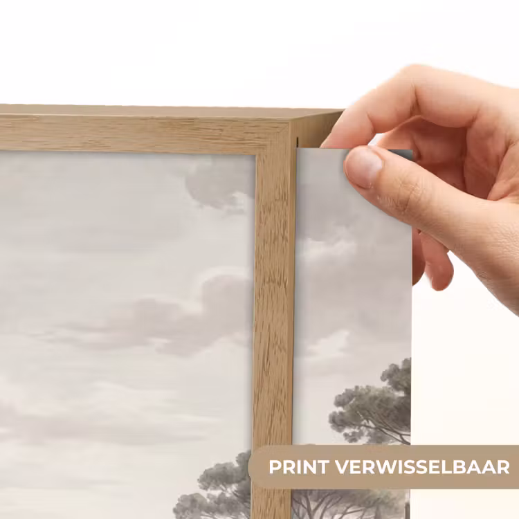 Vallei - Tuin - Natuur - Groen Light Box met batterij (Wandlamp) middel -USP_websiteprintNL