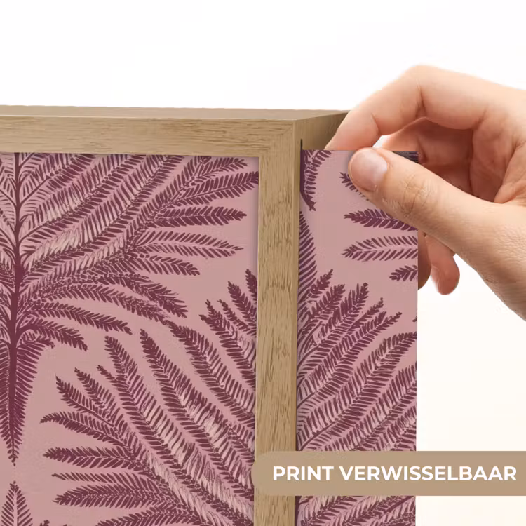 Varen - Patroon - Paars Light Box met batterij (Wandlamp) middel 907 -USP_websiteprintNL