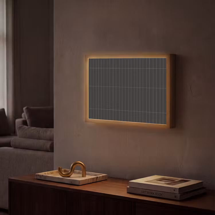 Verticaal - Wandtegel - Mat - Zwart Light Box met batterij (Wandlamp) middel 907 -sfeer1