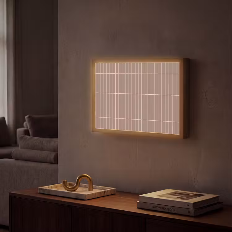 Verticaal - Wandtegel - Terracotta Light Box met batterij (Wandlamp) middel 907 -sfeer1